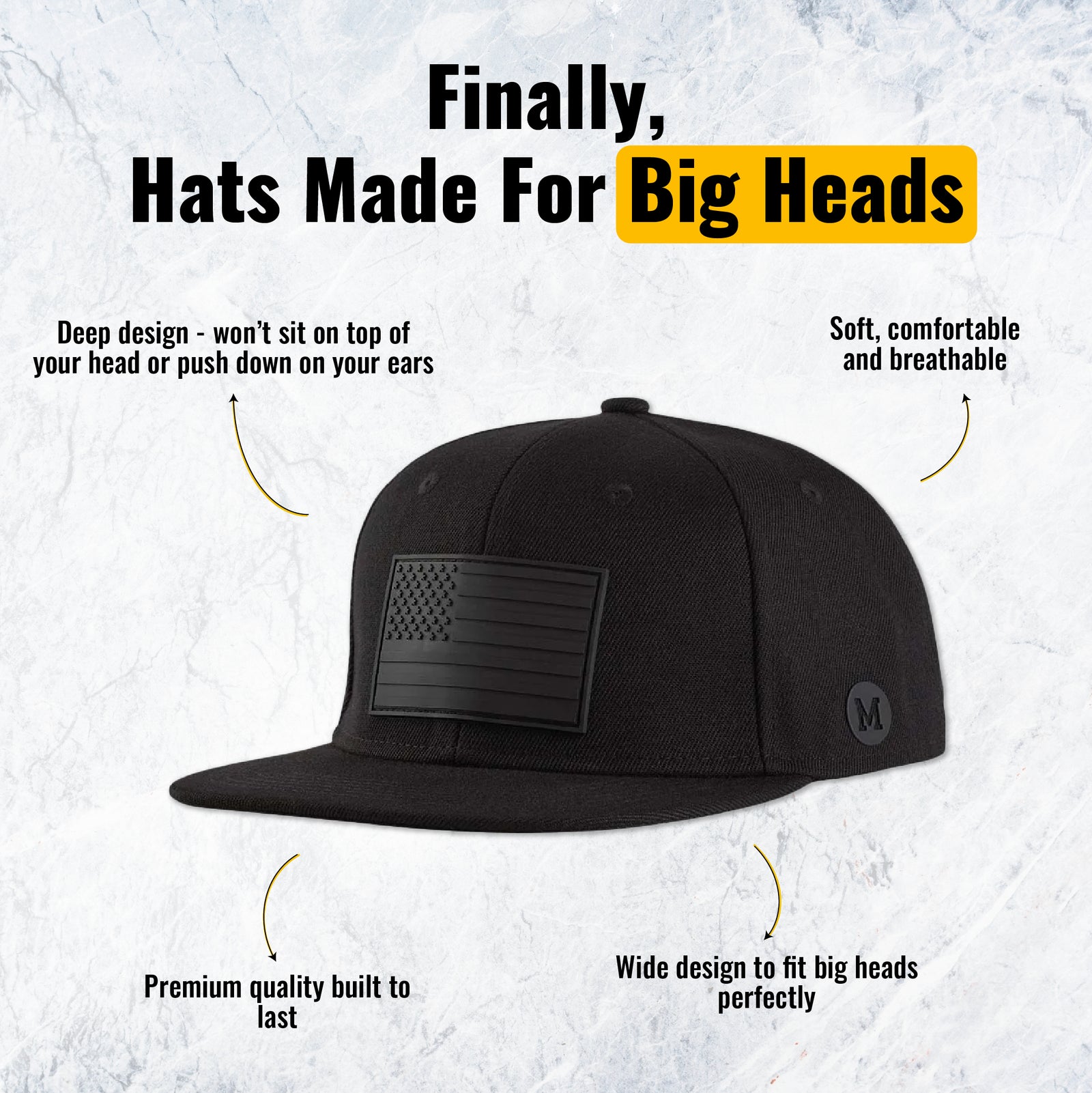 Classic Snapback - Black Flag