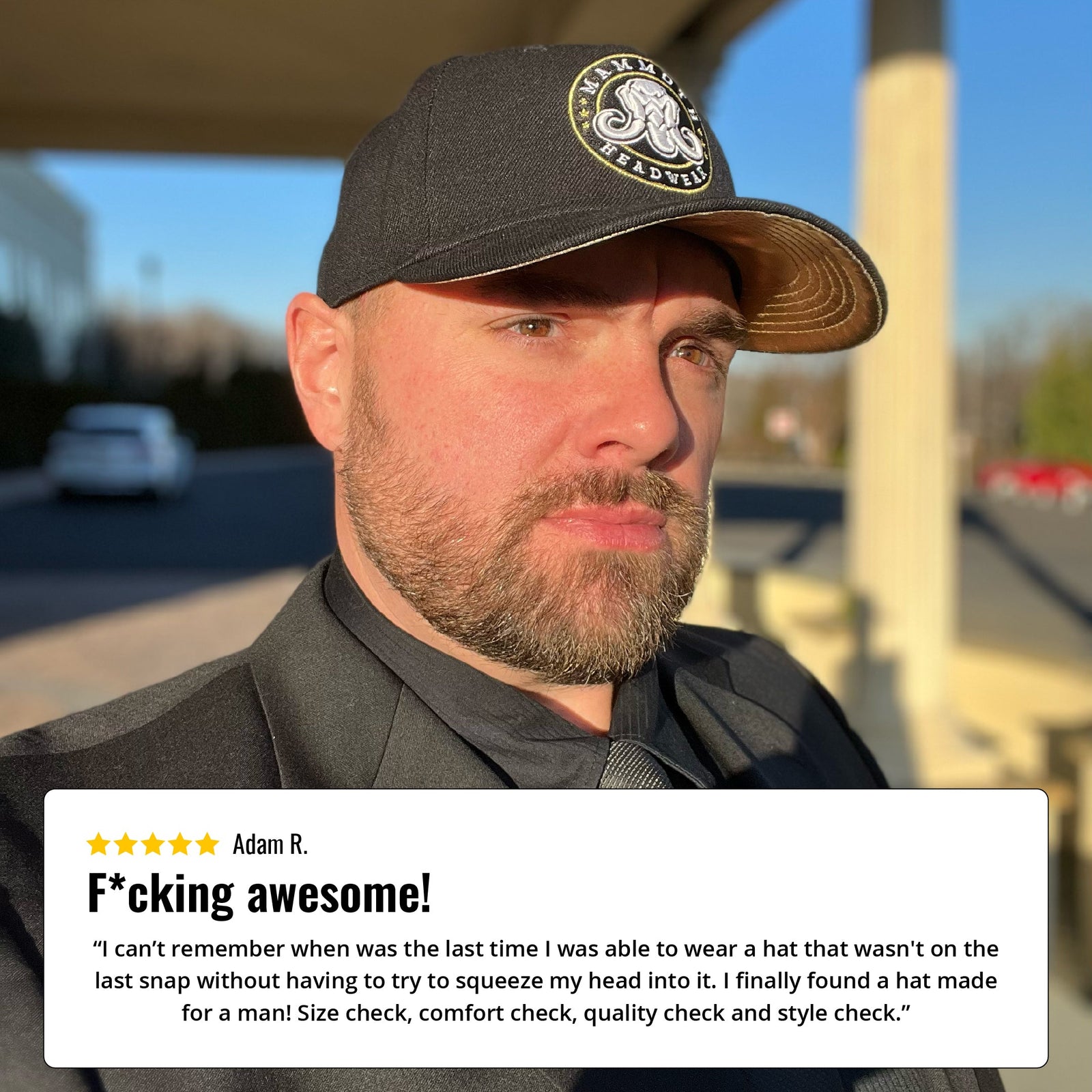 Awesome! Adam R. gives a Mammoth headwear shout out!