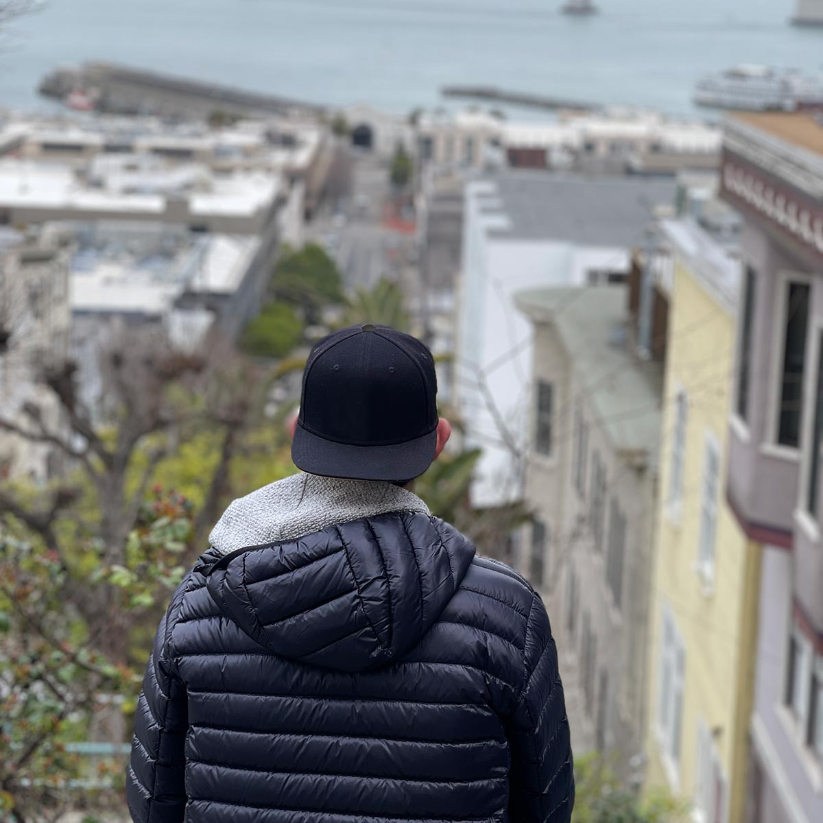 blank black snapback hat