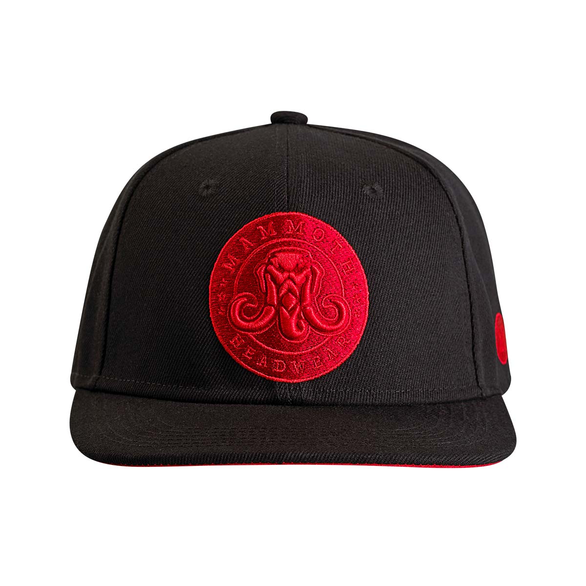 black and red snapback front