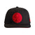 black and red snapback front