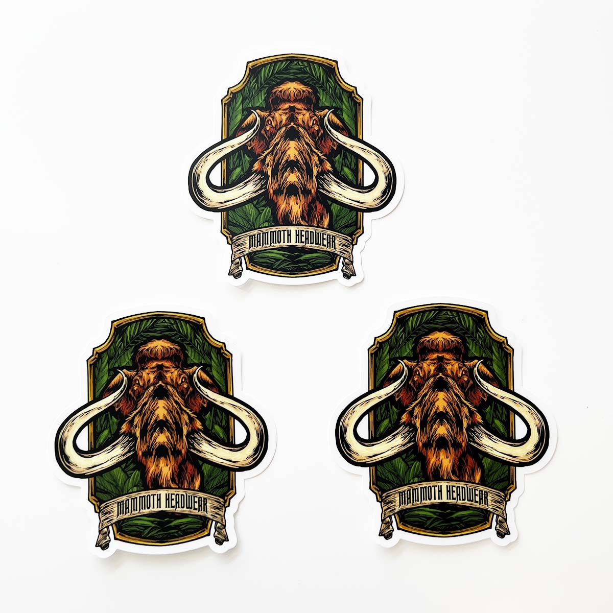 Mammoth Headwear Stickers
