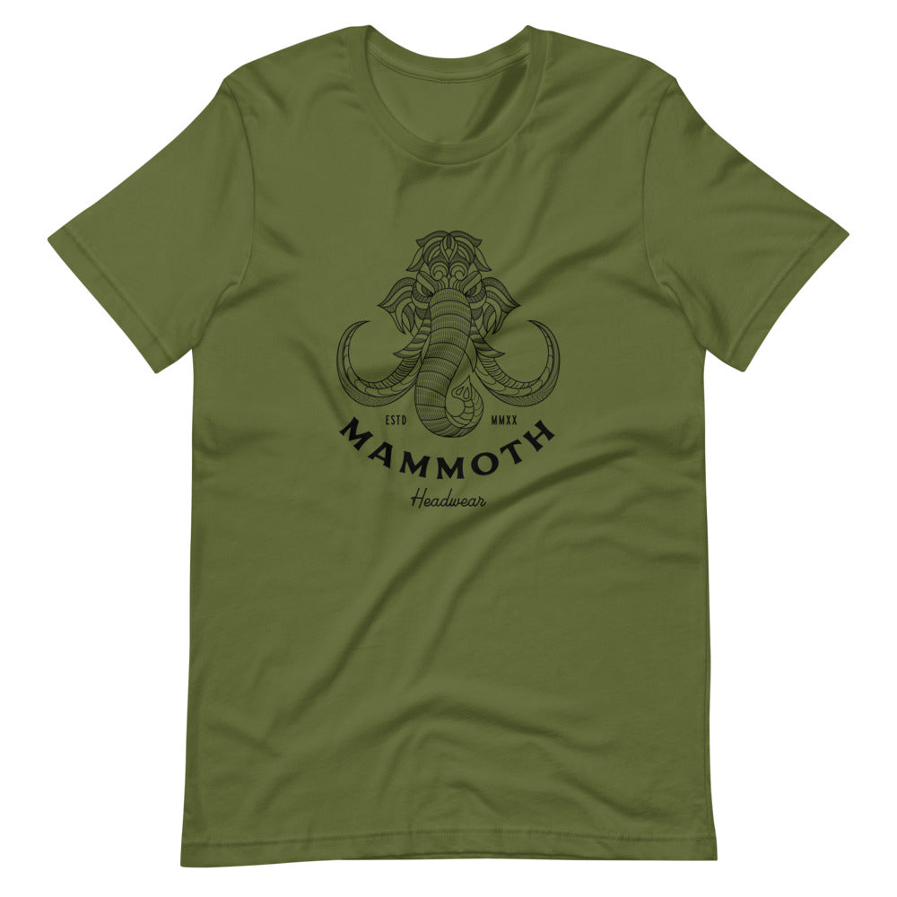 Green Mammoth Headwear Lines Light T-Shirt