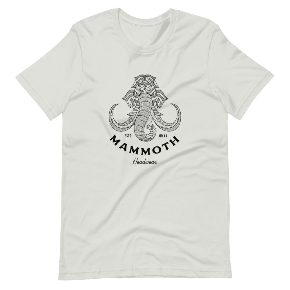 White Mammoth Headwear Lines Light T-Shirt
