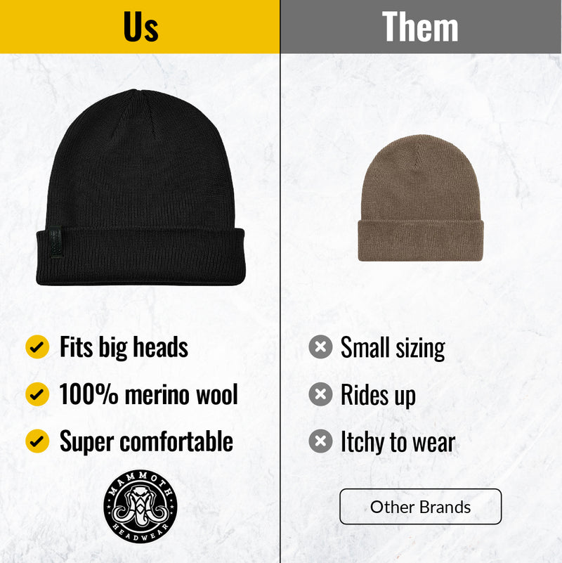 Classic Merino Beanie - Black