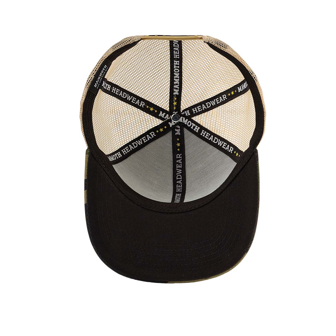 TSSGBL Trucker Hat - Adjustable Snapback Baseball Cap With Mesh Back For Men & Women (Khaki, Cotton Front)