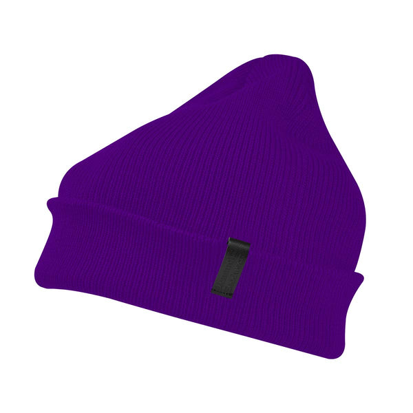 Classic Merino Beanie Purple - Soft and Cozy Fit
