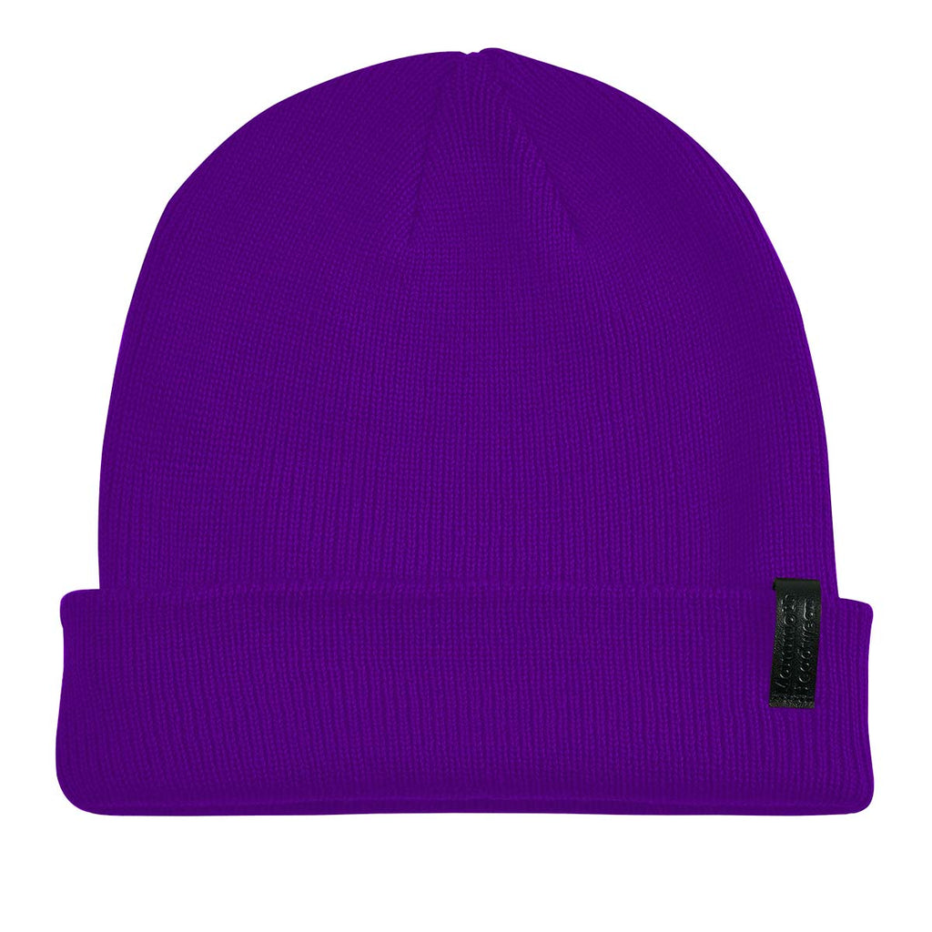 Classic Merino Beanie Purple - Soft and Cozy Fit