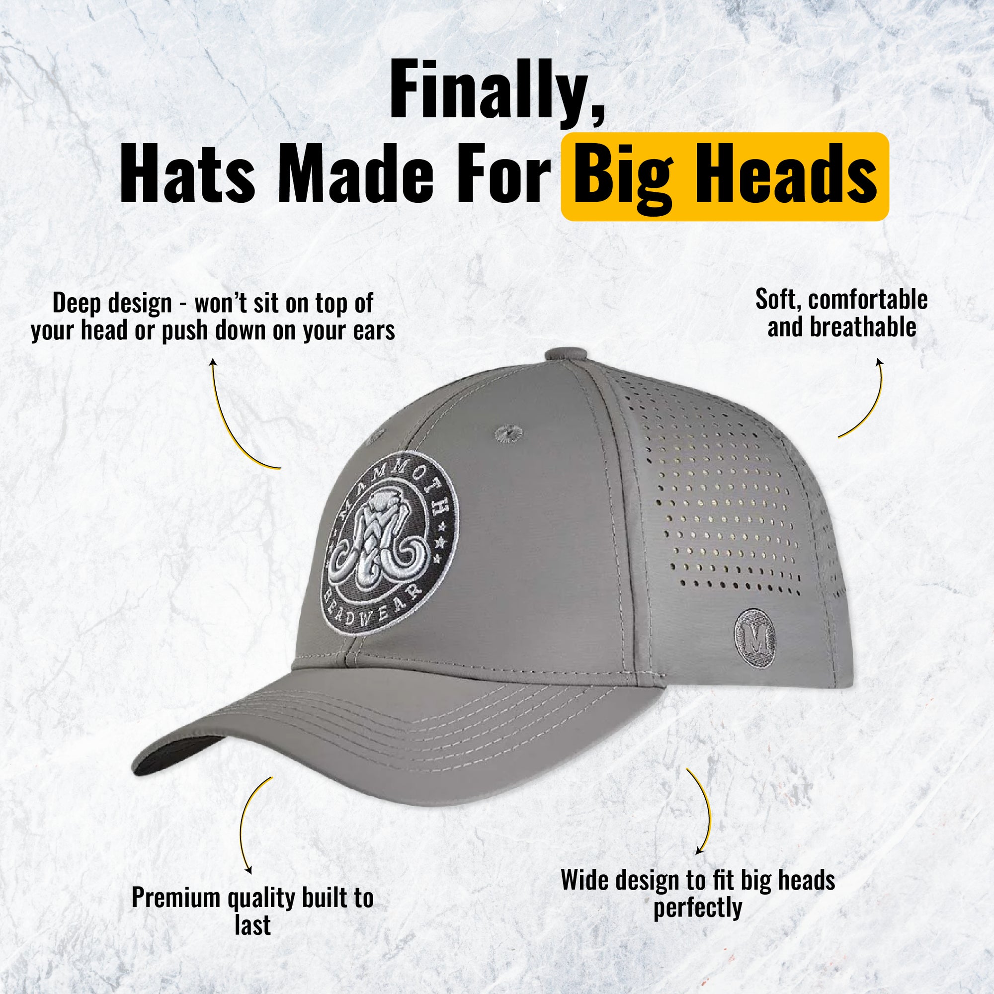 Classic Performance Hat - Grey