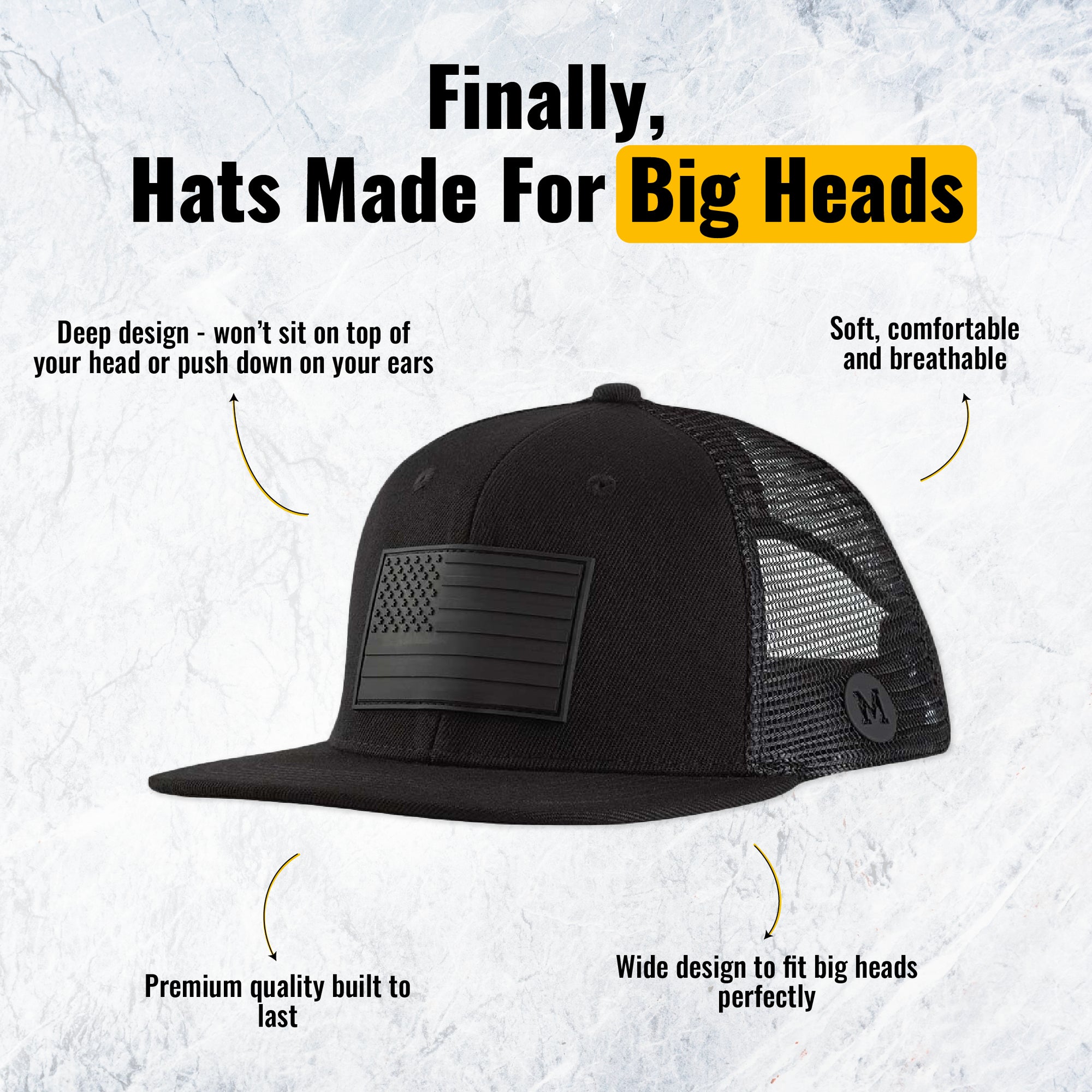 Classic Trucker - Black Flag