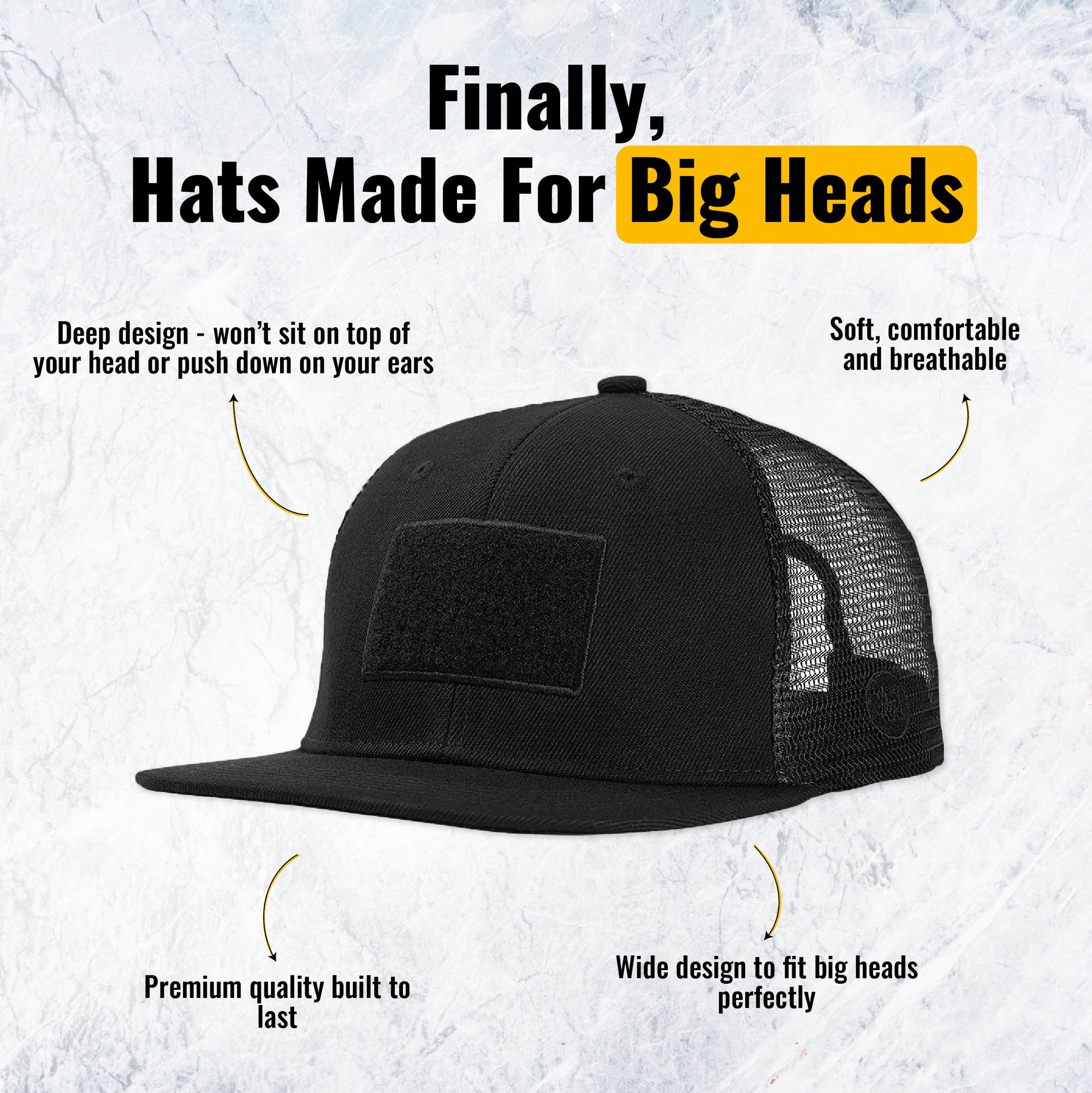 Tactical Patch Trucker - Black
