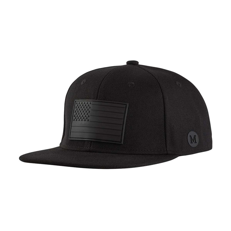 Classic Black Snapback American Flag