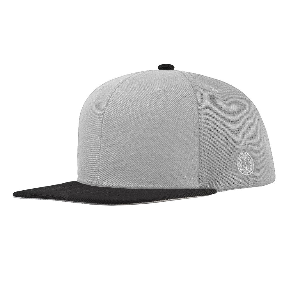 blank snapback grey