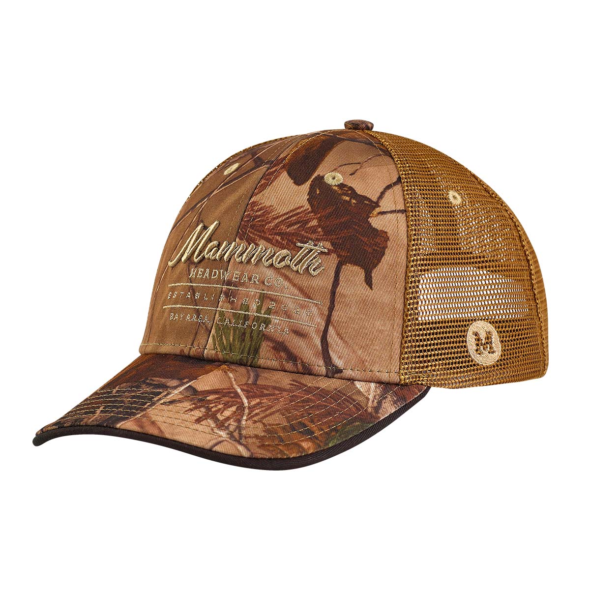 Front View Curved Trucker - Tree Camo