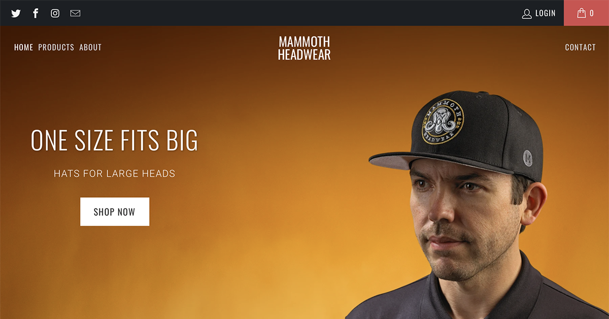 genopretning butik meget Mammoth Headwear - Big Hats for Big Heads