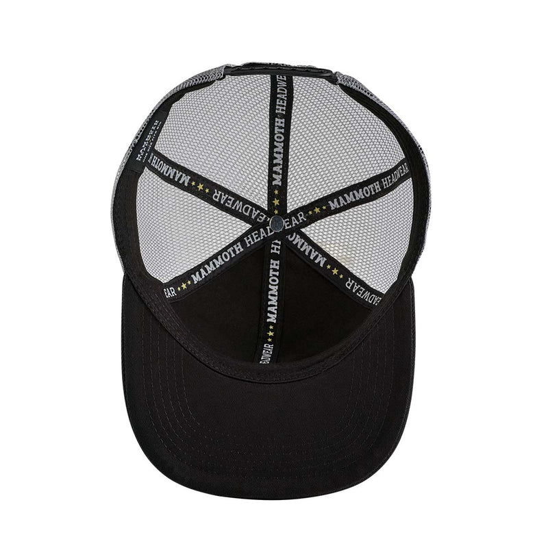 Classic Trucker Grey Hat - Inside View