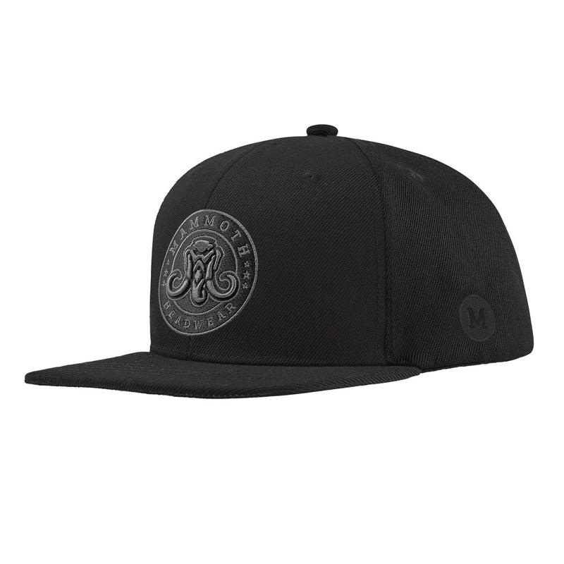 blacked out classic snapback