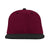 Front view of blank maroon snapback