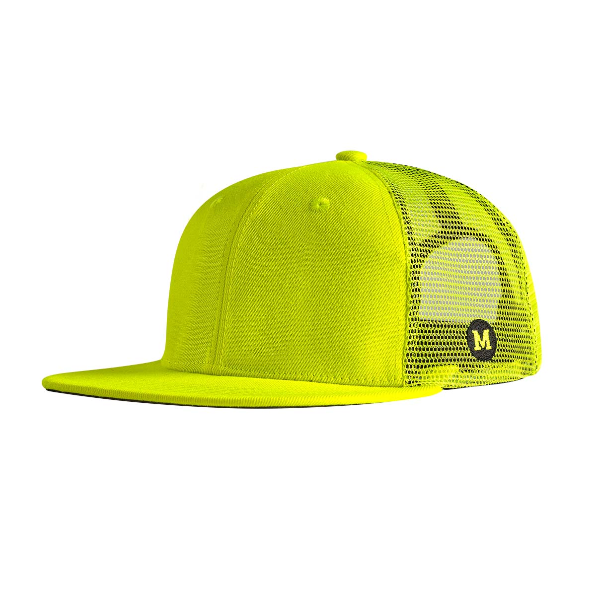 Blank Trucker Hi-Vis Green Hat