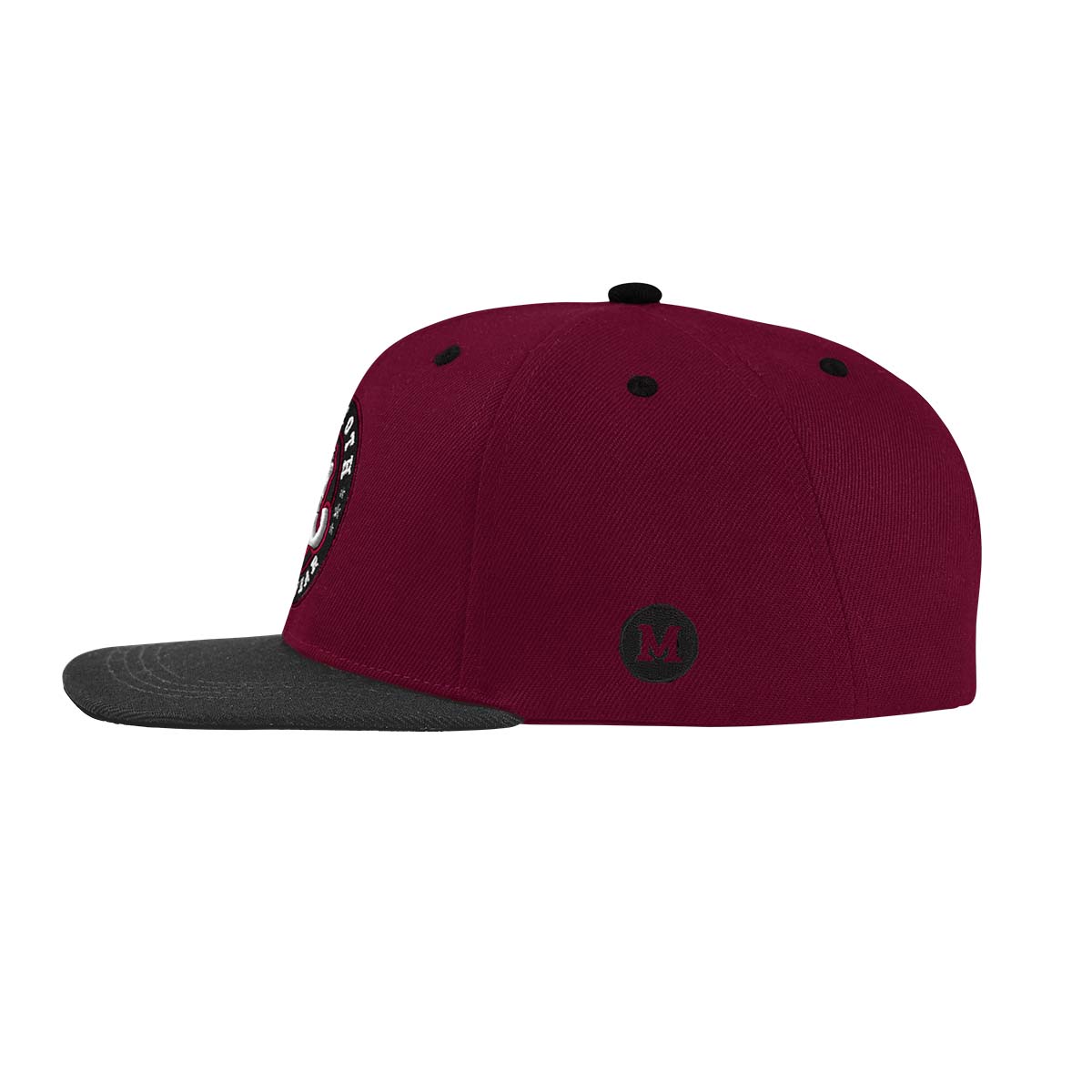 CLASSIC SNAPBACK - MAROON - Side View