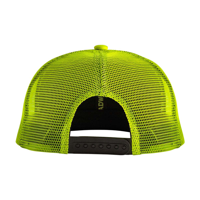 CLASSIC TRUCKER - HI-VIS GREEN -BACK VIEW