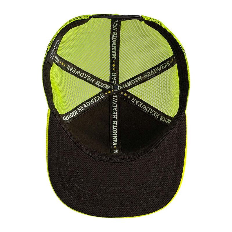 CLASSIC TRUCKER - HI-VIS GREEN - UNDER VIEW