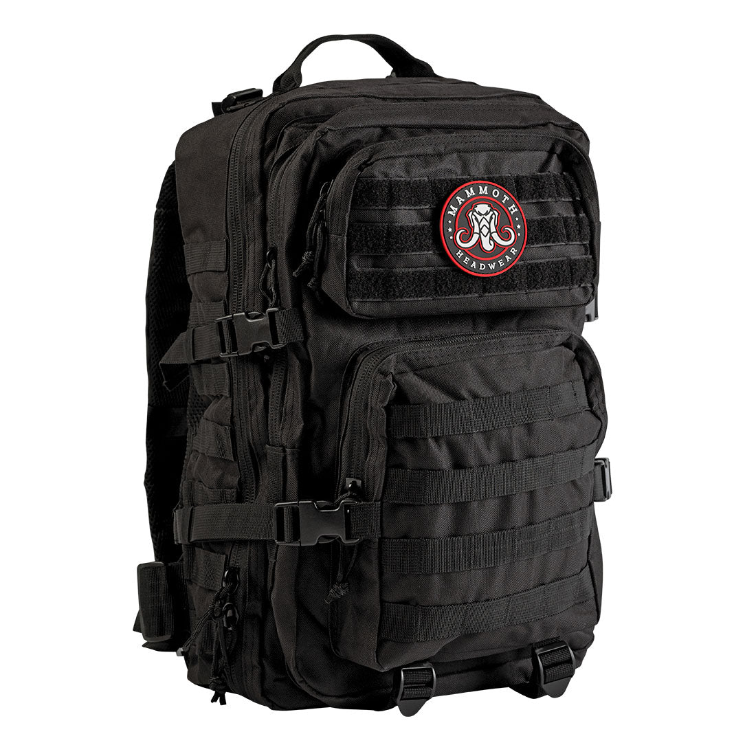 backpack travel patches Classic Backpack Patches: Large Size by Mammoth Headwear Red