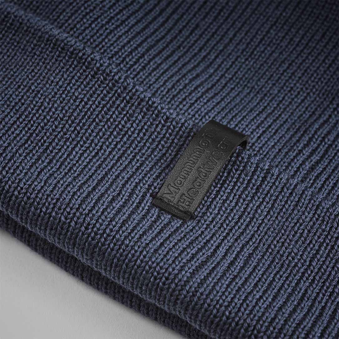 CLASSIC MERINO BEANIE - BLUE GREY - Close Look