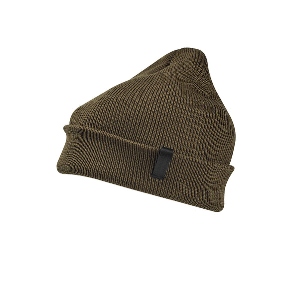 Olive Classic Merino Beanie - Style and Comfort