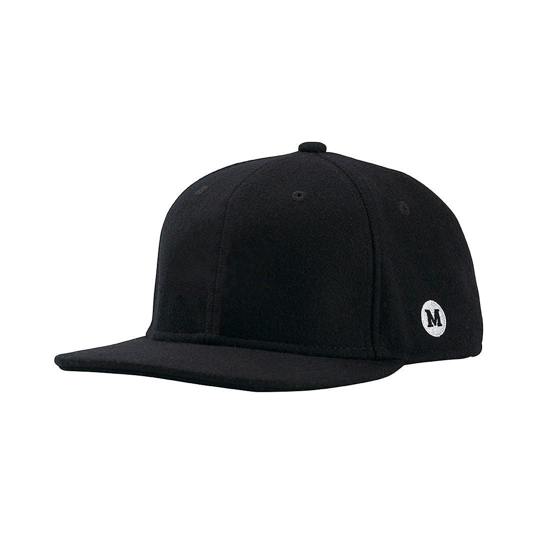 Blank Wool SnapBack Black