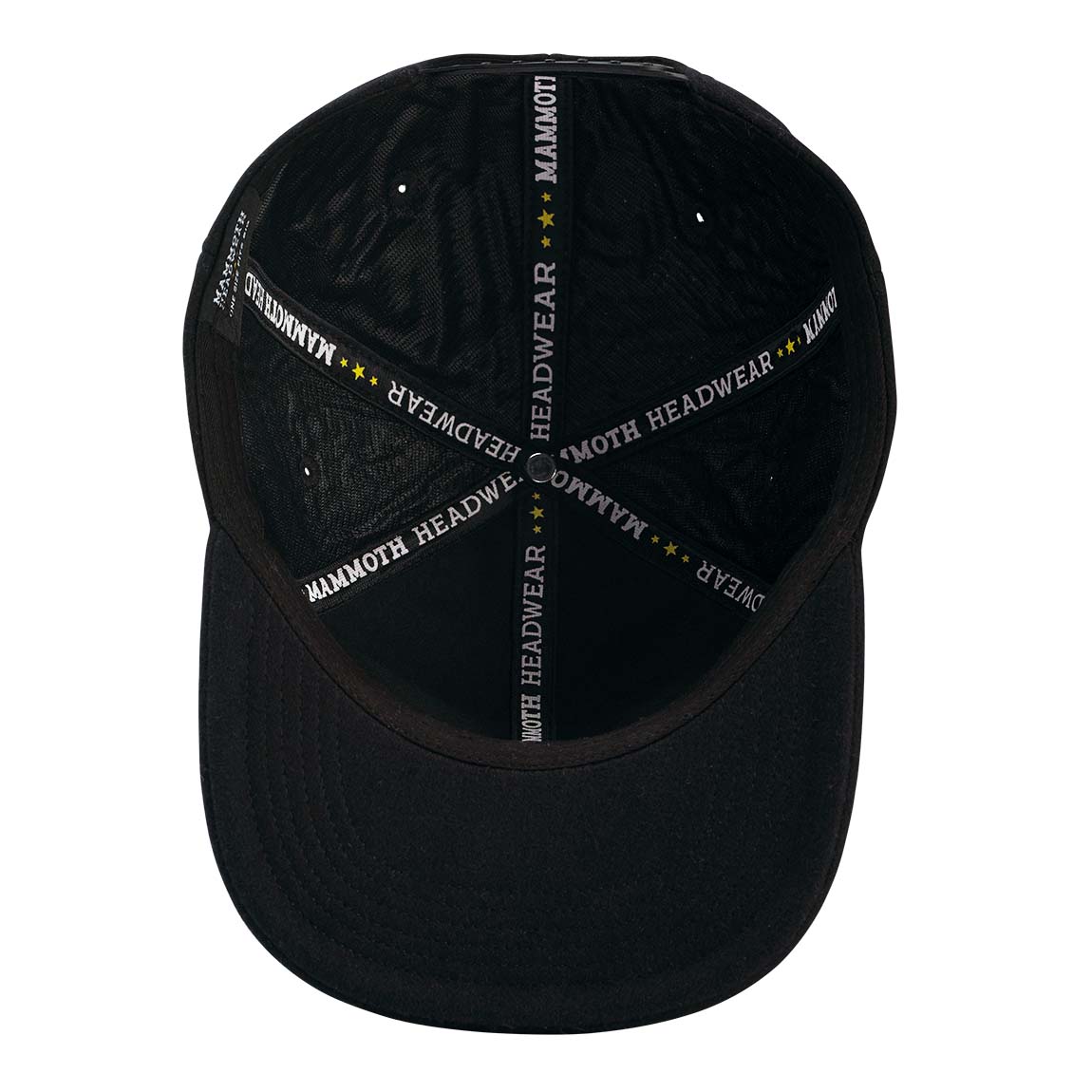 Blank Wool SnapBack - Black Limited Edition Bottom / Inside