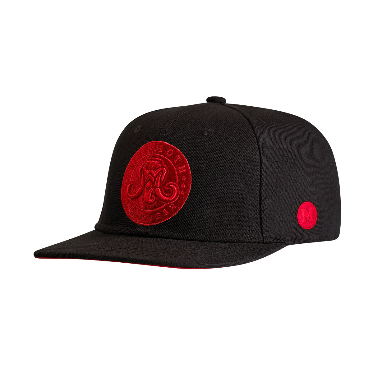 black and red snapback