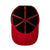 black and red snapback under