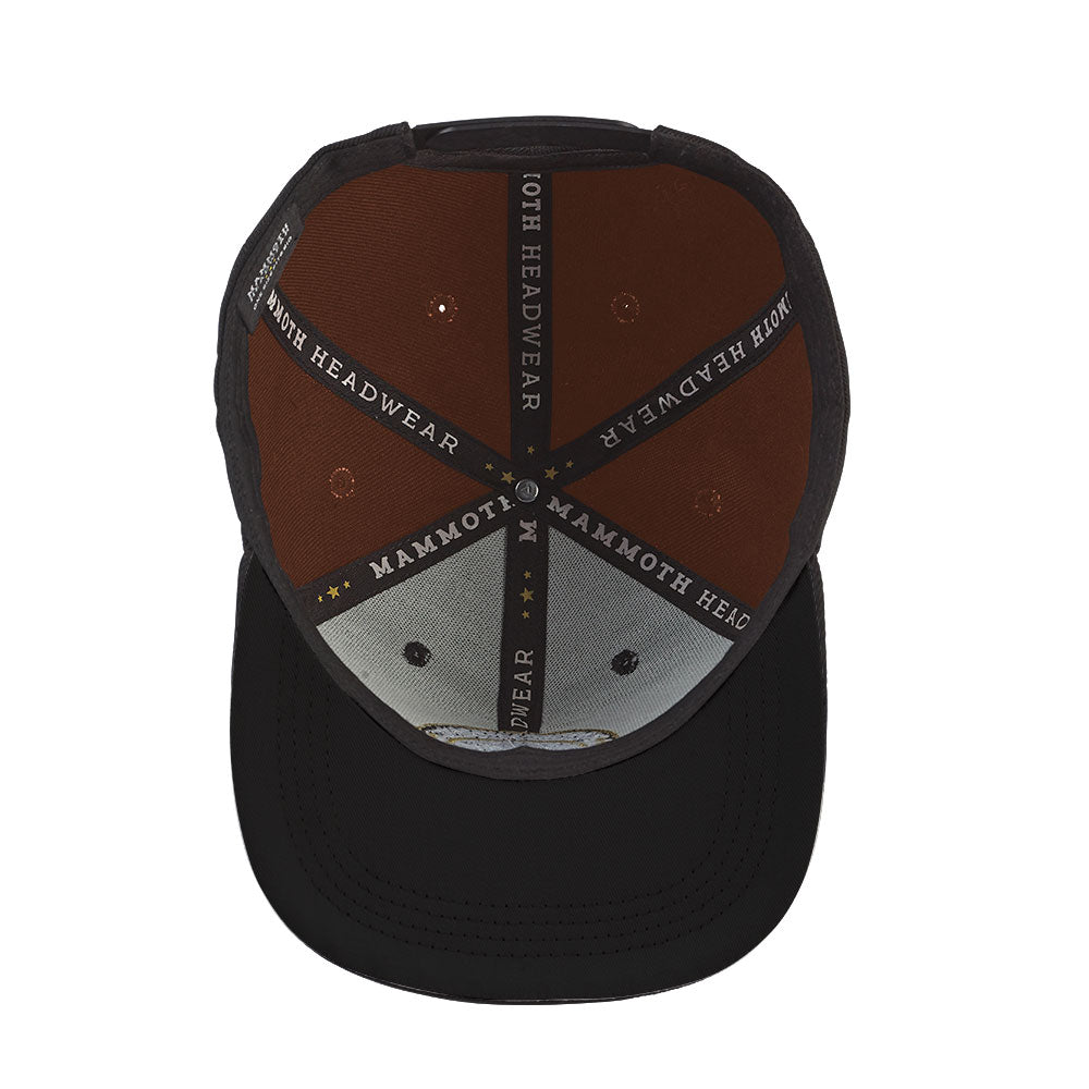 blank brown snapback hat