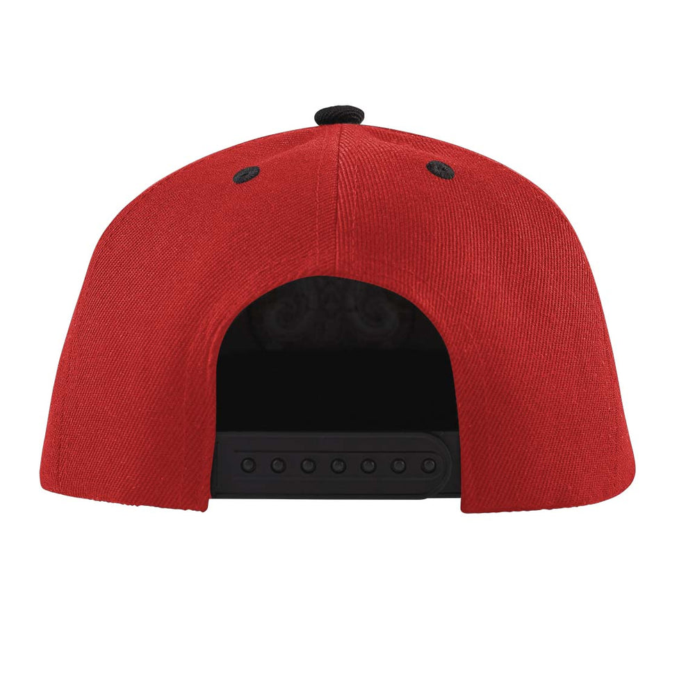 Classic Snapback - Red: Comfortable Hat for Big Heads