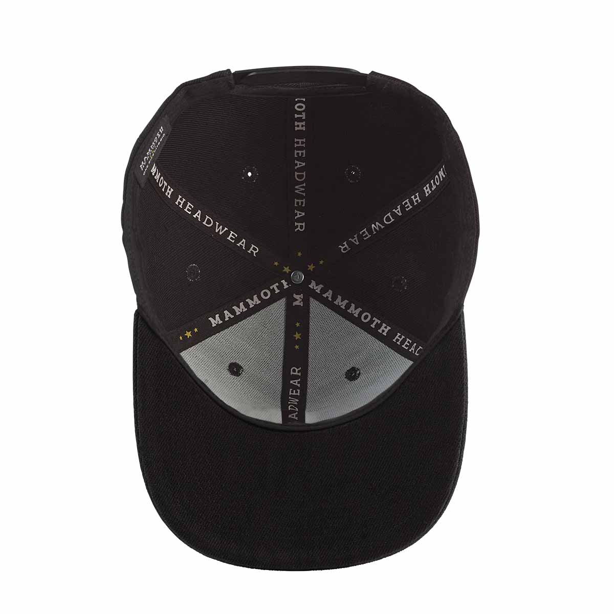 TACTICAL PATCH SNAPBACK - BLACK - Inside View