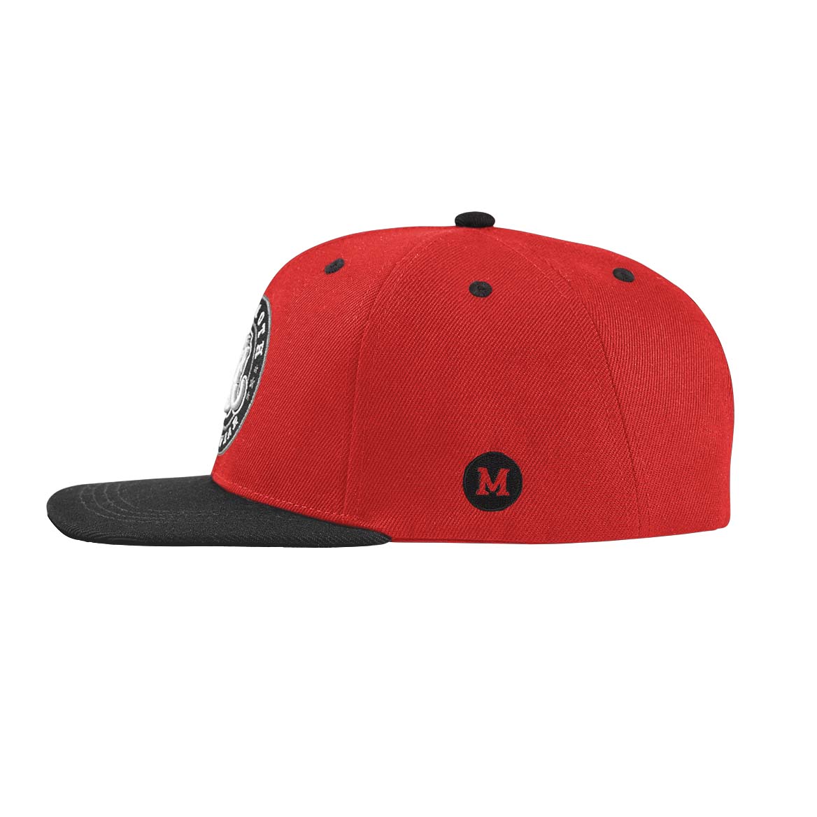 The Classic snapback hat in red by Mammoth Headwear