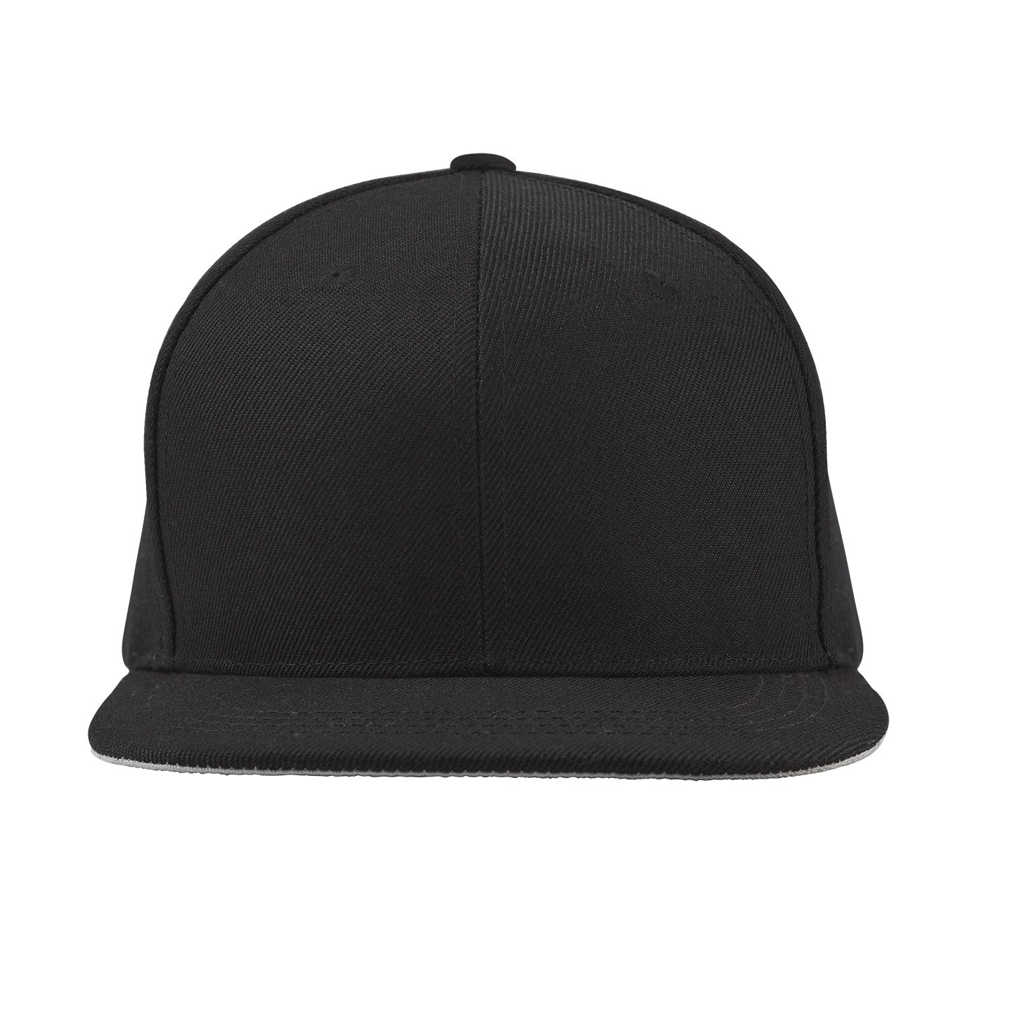 blank black snapback hat