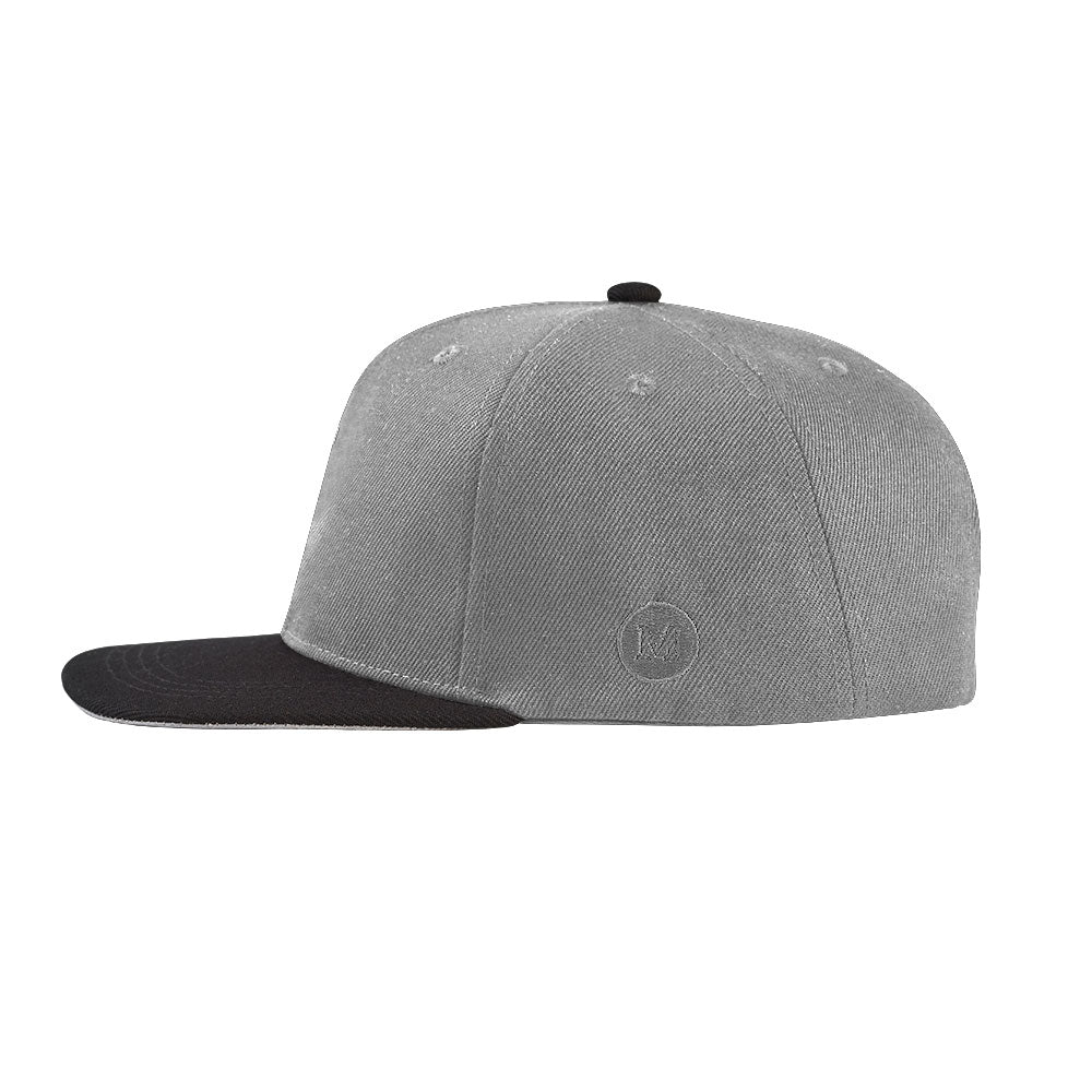 BLANK SNAPBACK - GREY - Side View