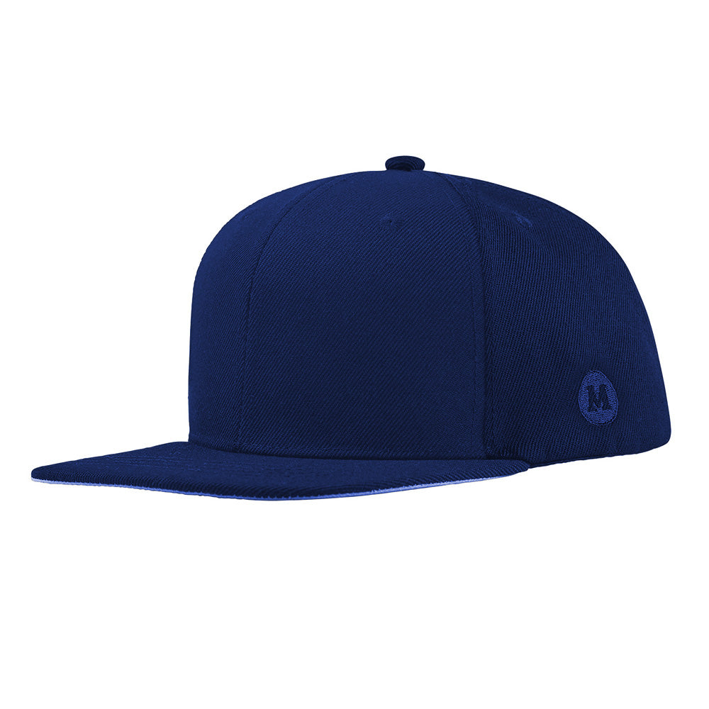 navy blue blank snapback