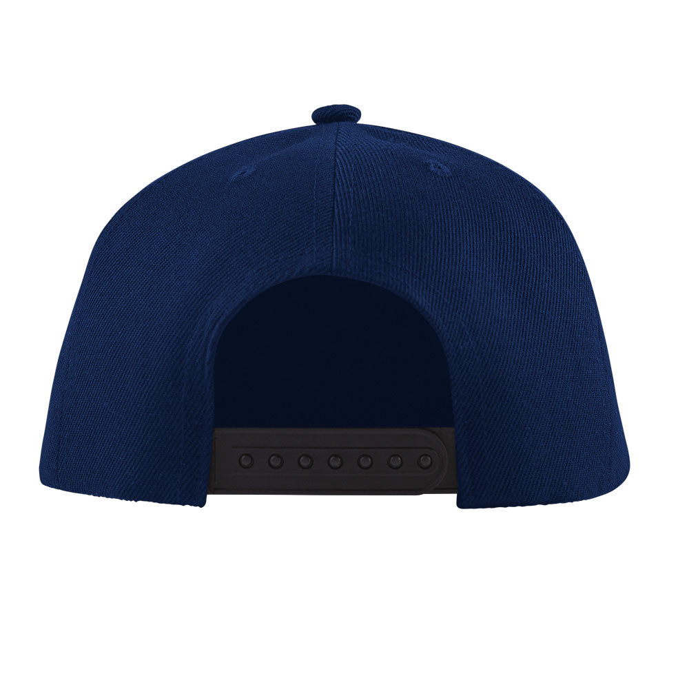 navy blue blank snapback