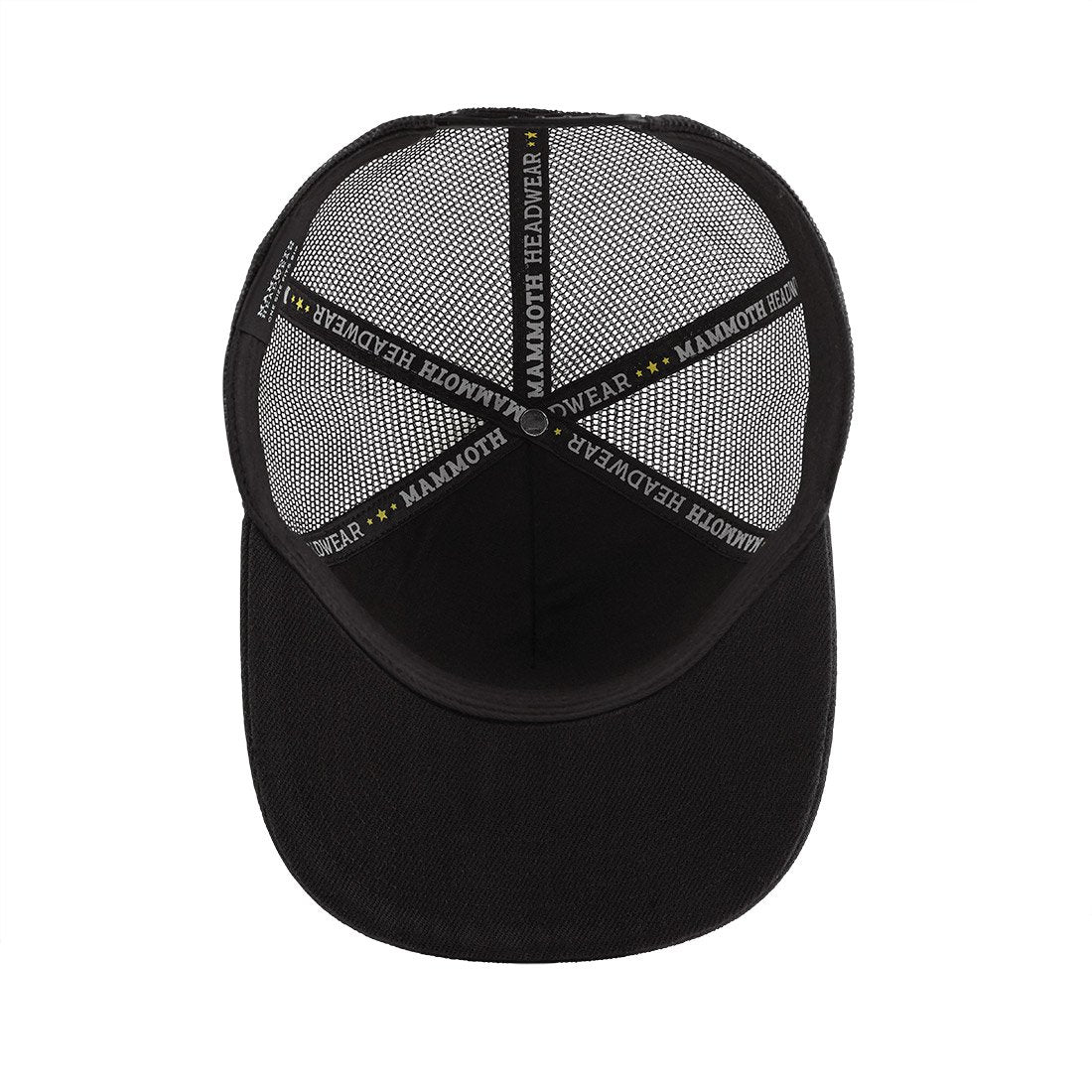 Black Blank Trucker Hat - Sleek & Spacious Design - Mammoth Headwear