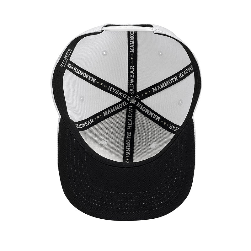 blank white snapback hat