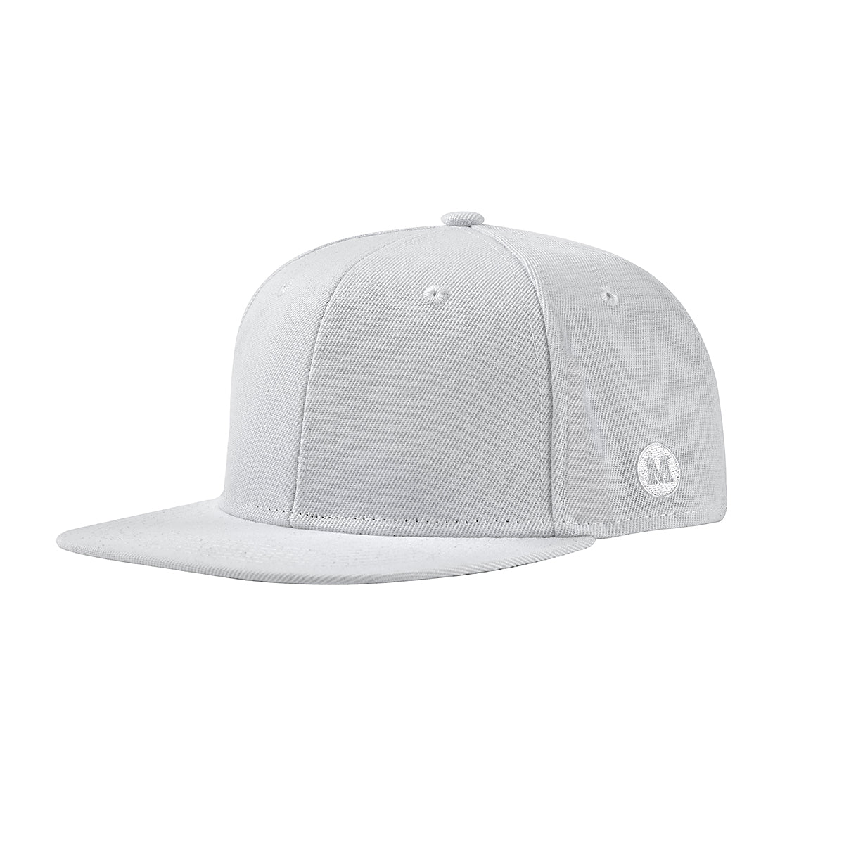 blank white snapback hat