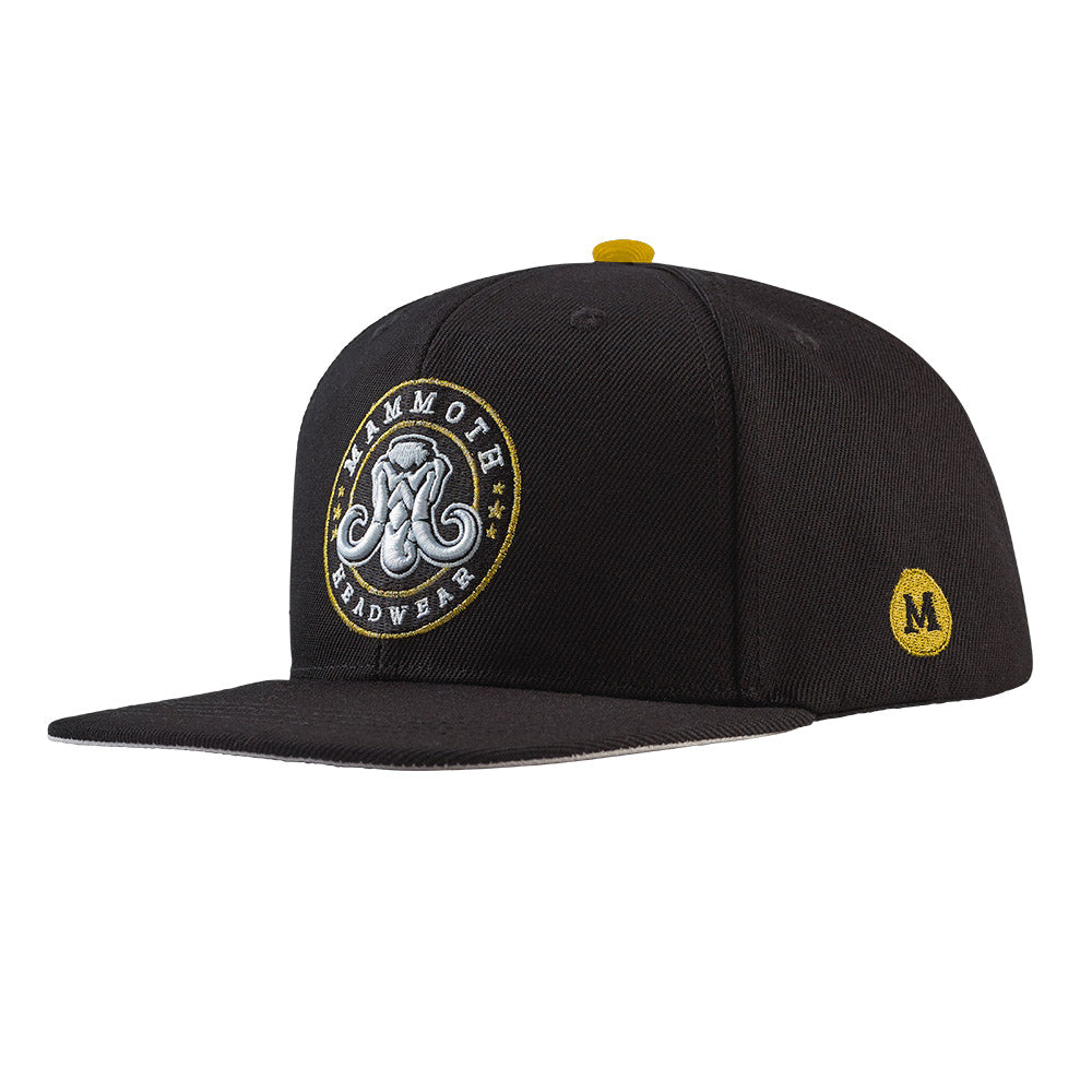 Elegant Gold Classic Snapback - Sleek & Comfortable - Mammoth Headwear