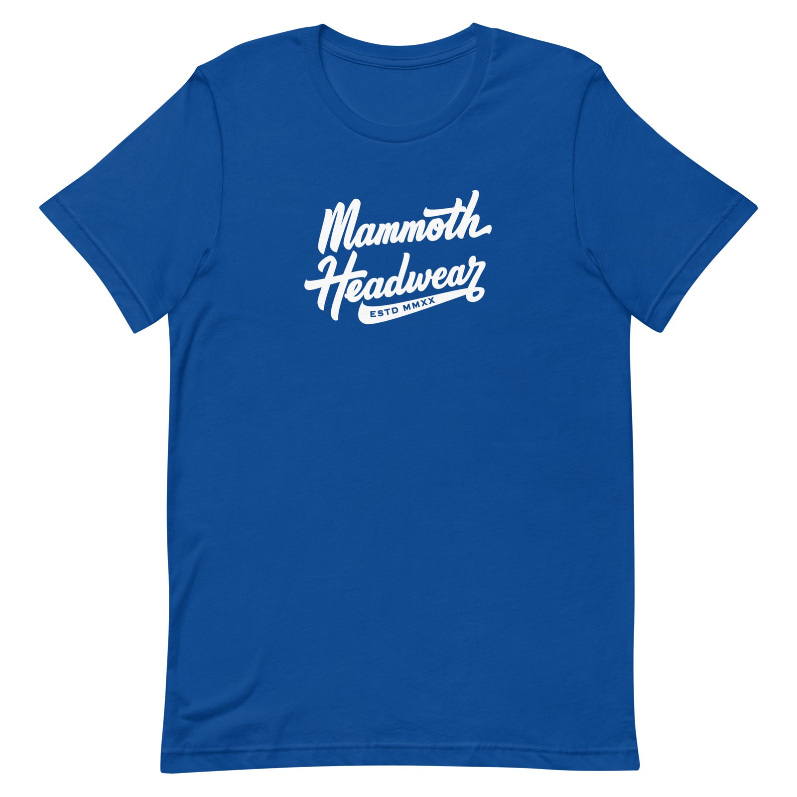 MAMMOTH TEE - CURSIVE - BLUE