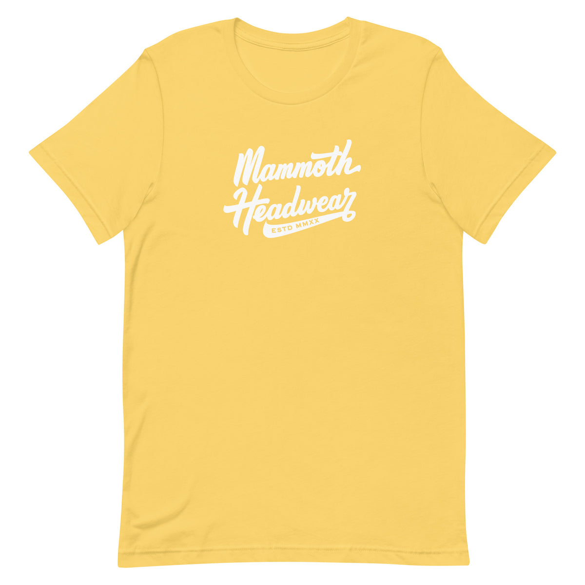MAMMOTH TEE - CURSIVE - YELLOW
