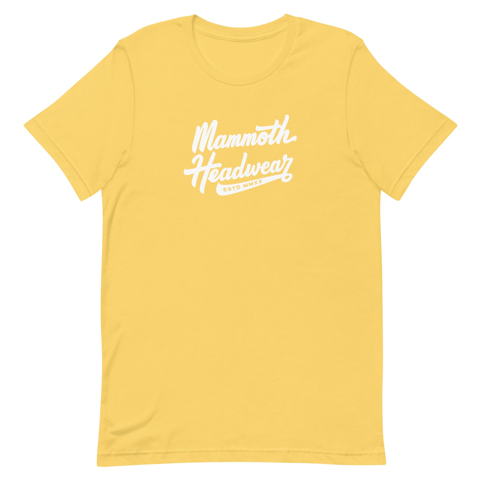 MAMMOTH TEE - CURSIVE - YELLOW