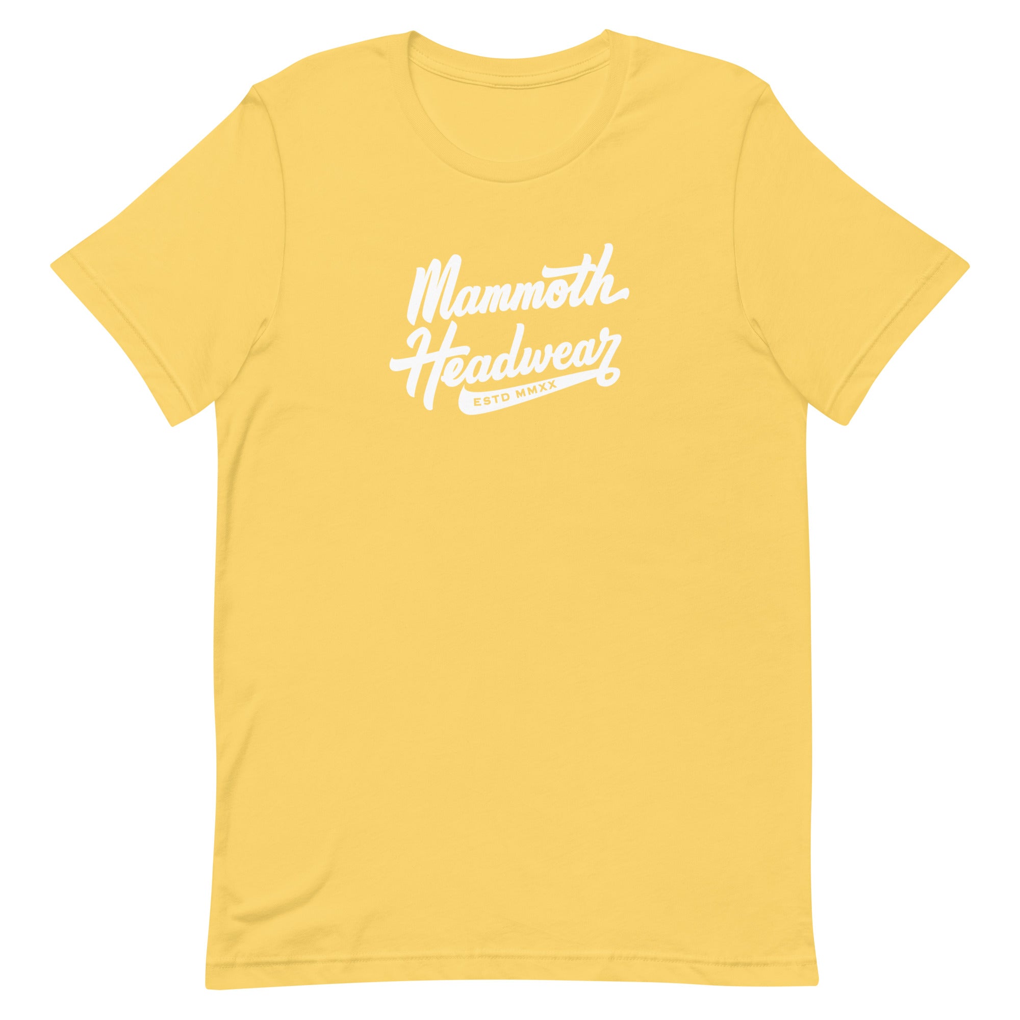 MAMMOTH TEE - CURSIVE - YELLOW